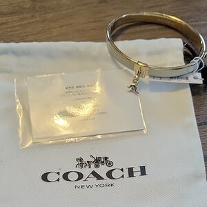 Coach Gold Charm Bangle